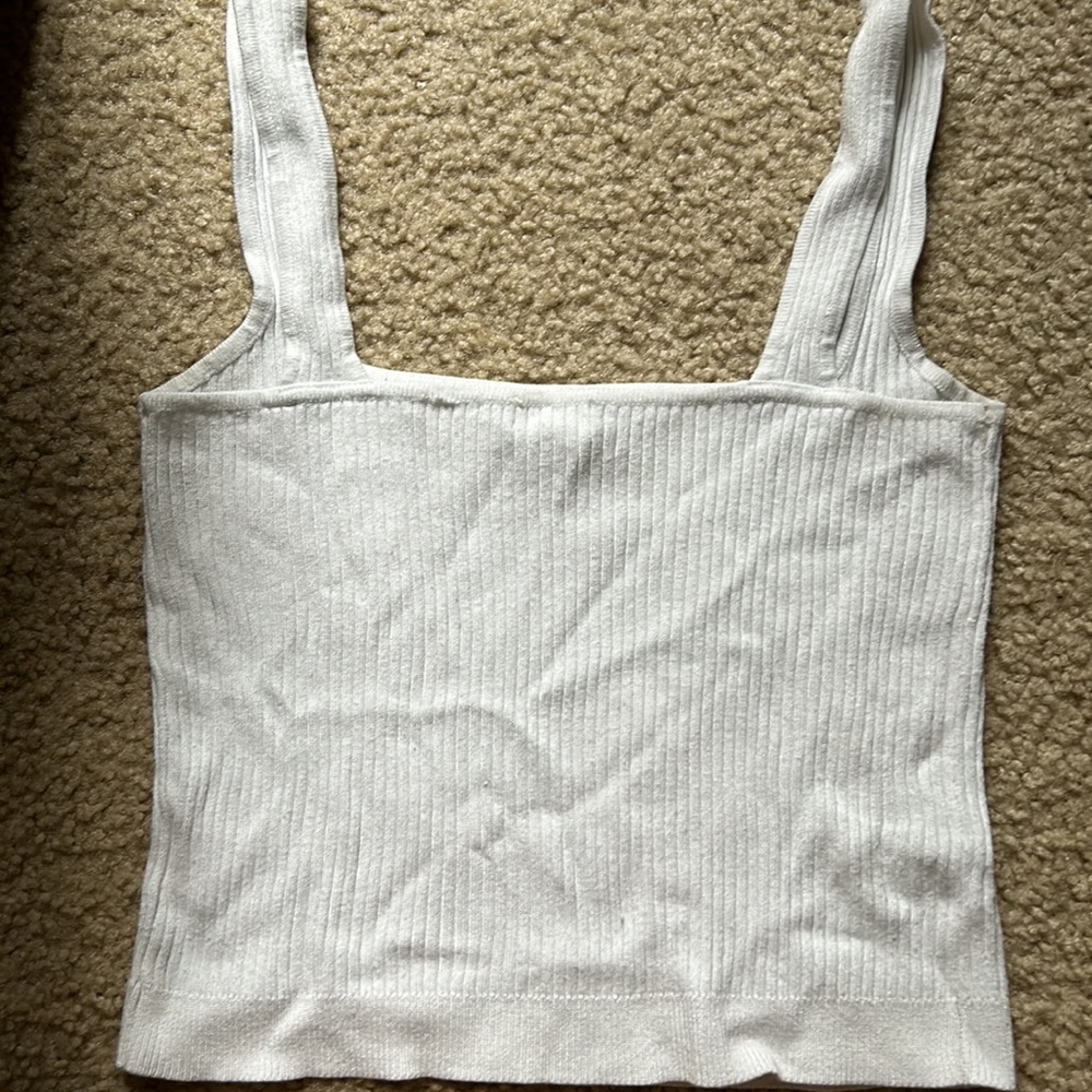 Garage Ribbed Cropped Tank Top Size Small - Picture 3 of 3